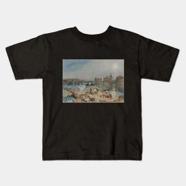 Angers, Looking South Down the Maine, 1826-28 Kids T-Shirt by Art_Attack